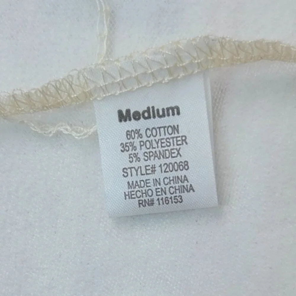 Poof Cream Sheer Floral Embroidered Lace Kimono Swimsuit Coverup Size Medium - Picture 6 of 6